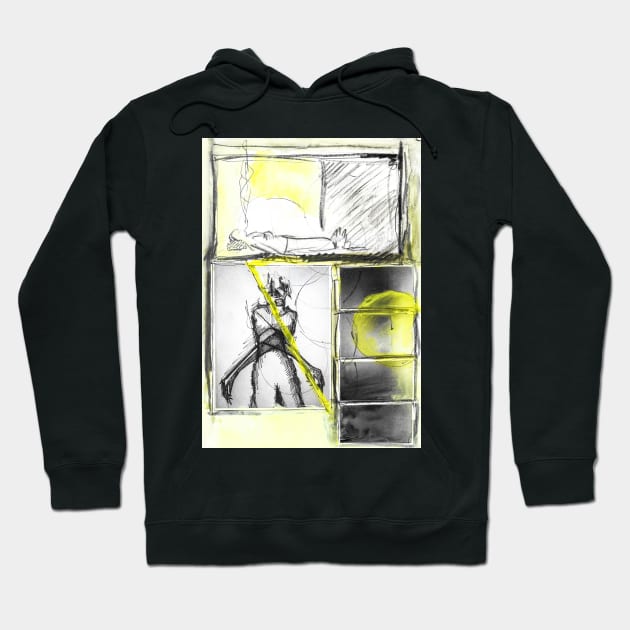 Feather Eye - Number 06 Hoodie by Ambient Abstract